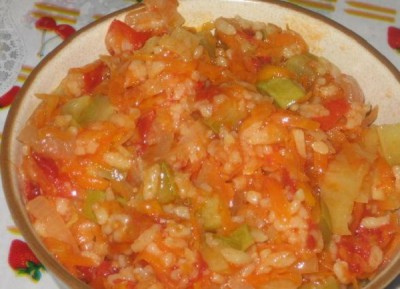 Салат из кабачков с рисом на зиму
