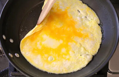 omlet na yaichnom poroshke